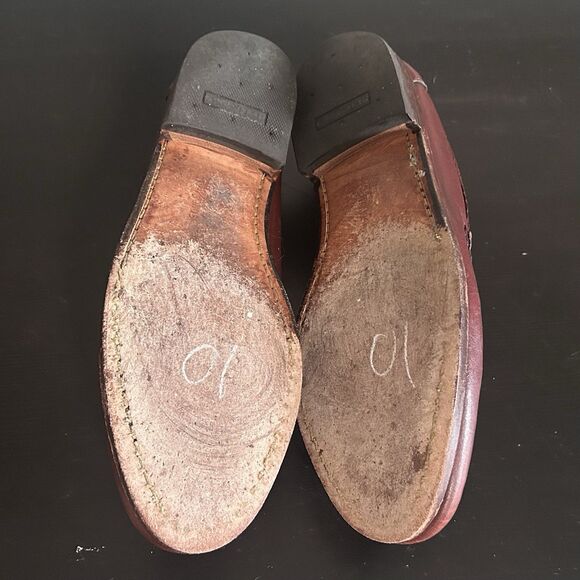 Allen Edmonds Maxfield Mens Tassel Loafers 10 D Chili Burnished Leather main image 8